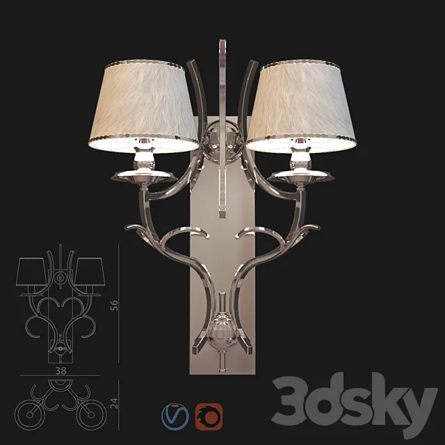 Visionnaire sconce thalita 3ds Max