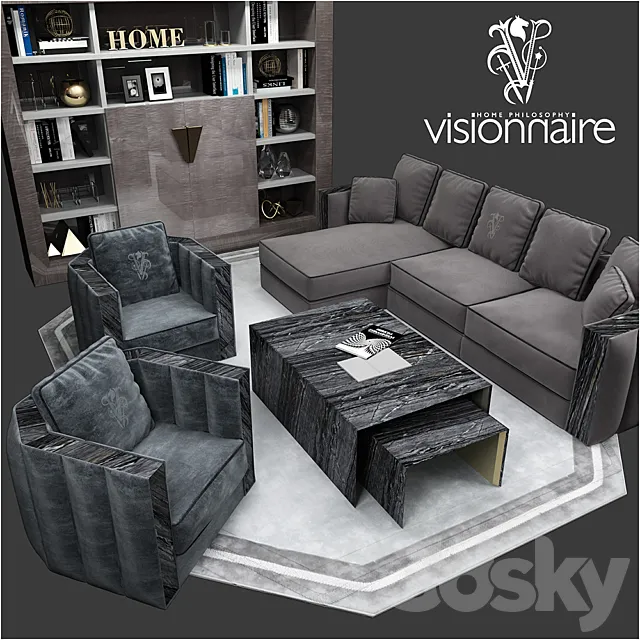 Visionnaire set Davis 3ds Max