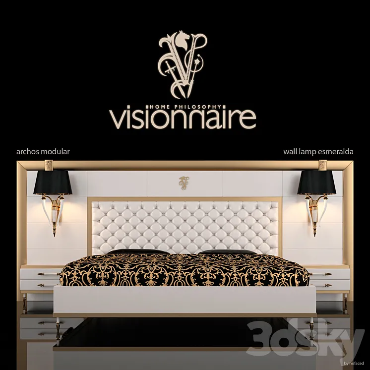 visionnare archos modular bed 3DS Max