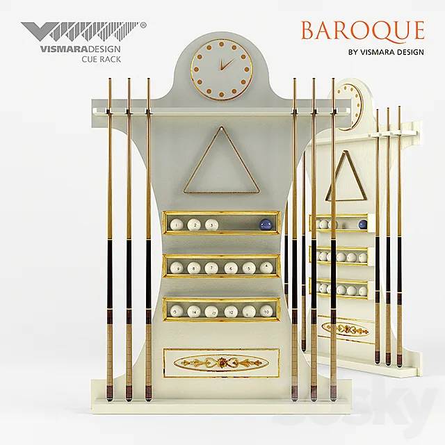 Vismara Cue Rack Baroque 3DS Max Model