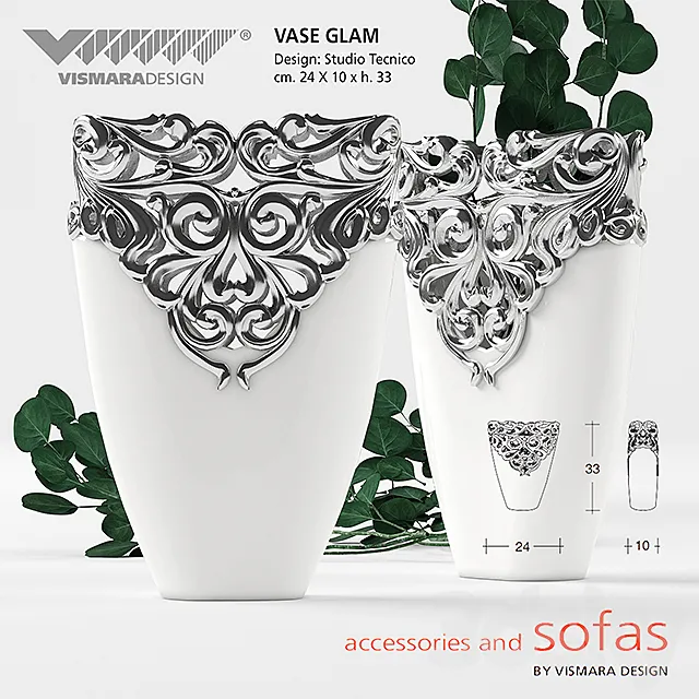 Vismara Vase glam 3ds Max