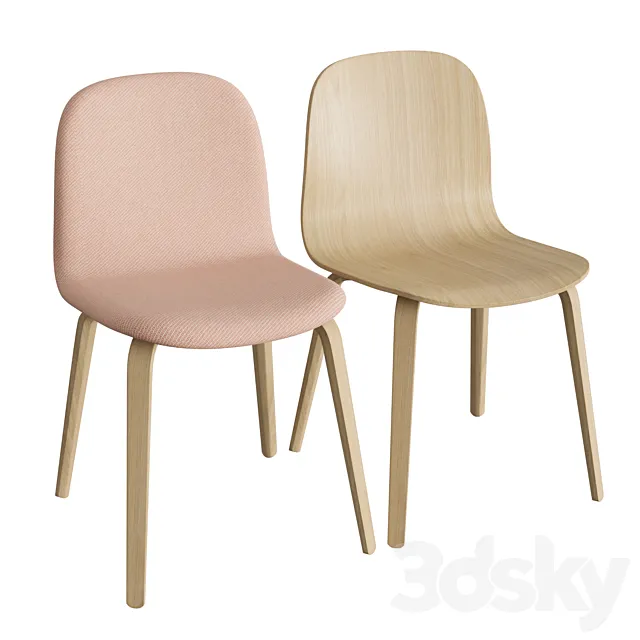 Visu Chair Wood Base 3ds Max