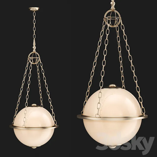 Visual comfort _ Modern globe pendant 3ds Max