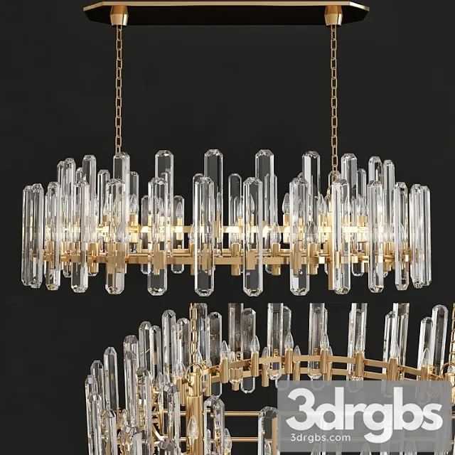 Visual comfort arn 5127hab-cg aerin modern bonnington large linear chandelier 3dsmax Download