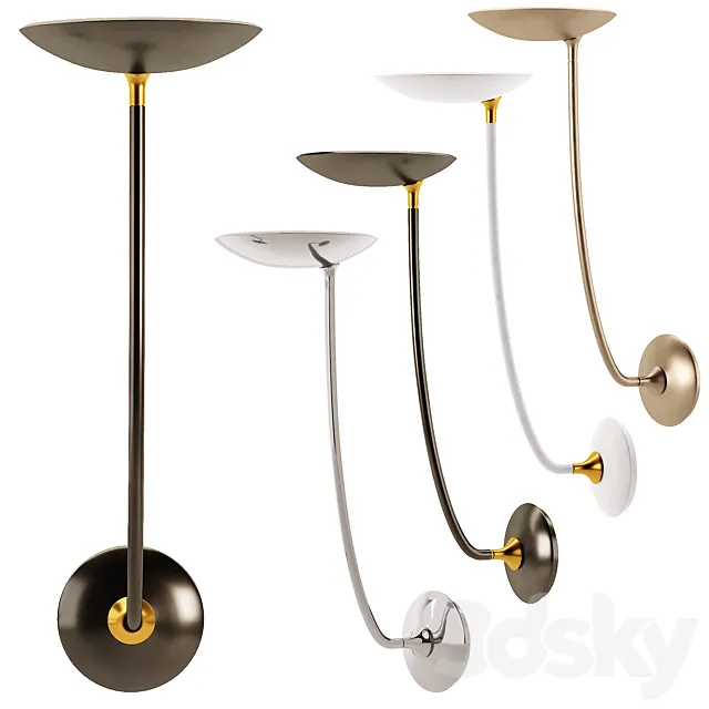 Visual Comfort & Co Wall Lamp Keira Collection Keira Large Sconce. 3ds Max