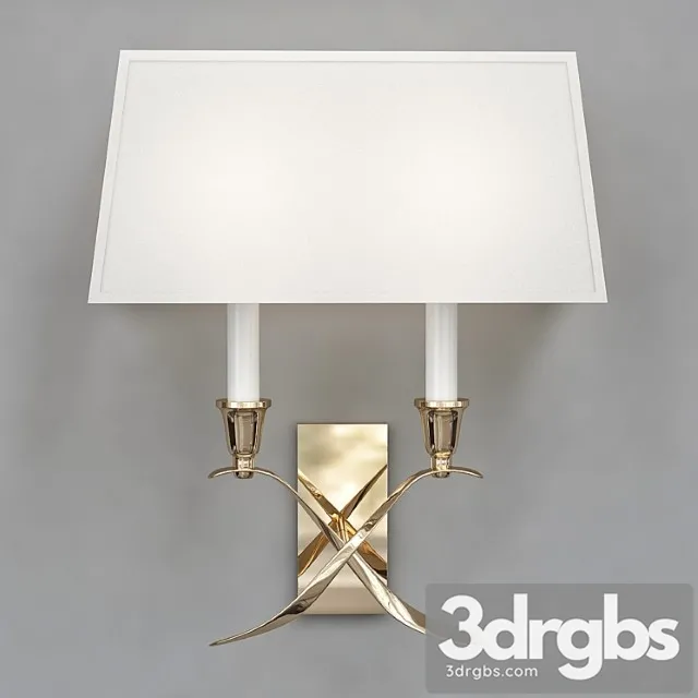 Visual comfort cross bouillotte small polished-nickel sconce 3dsmax Download