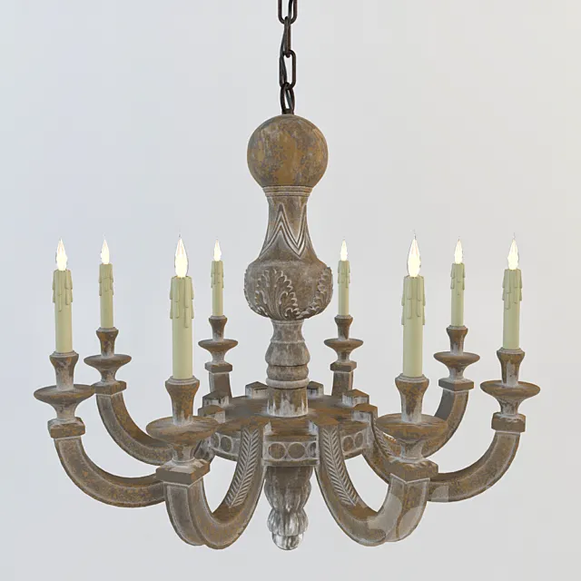 Visual Comfort – Dexter Small Chandelier 3DS Max Model