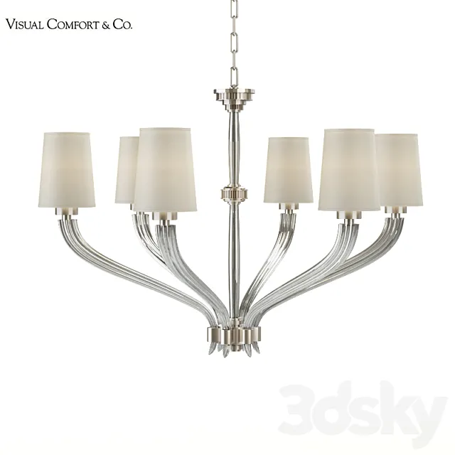 Visual Comfort EF Chapman Ruhlmann CHC2462PN-NP Chandelier 3ds Max