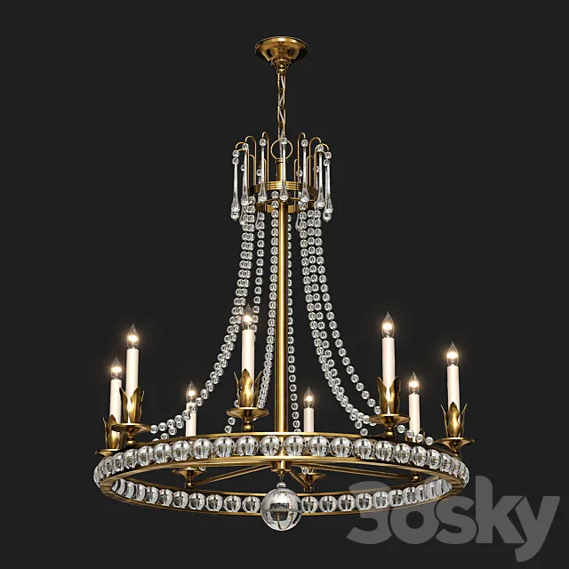 Visual Comfort Regency 31inch Large Chandelier by Joe Nye 3ds Max