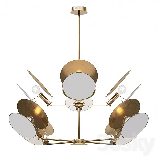Visual Comfort Thomas OBrien Osiris Large Reflector Chandelier 3ds Max