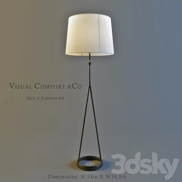 Visual Comfort_ SKU # S1400AI-NP 3DSMax File