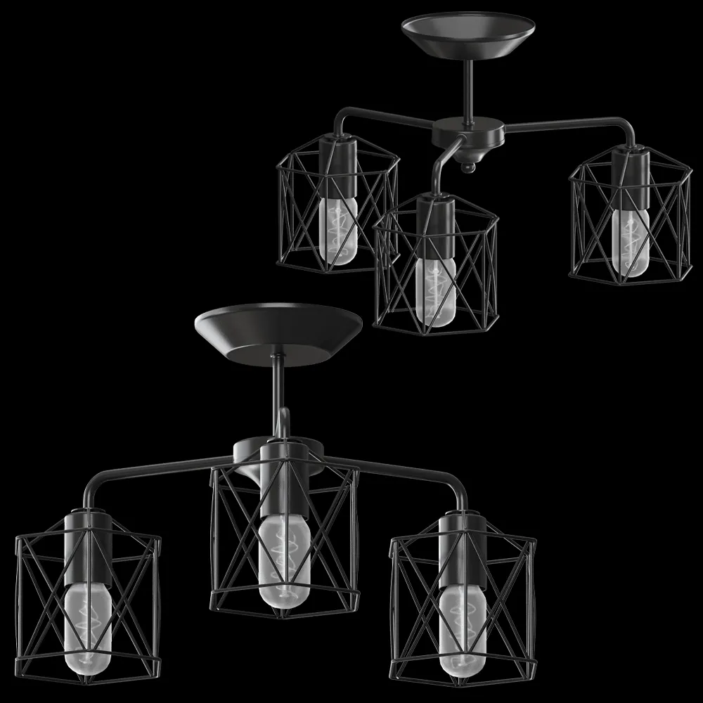 Vitaluce – Chandelier V4382-1-3PL 3ds Max