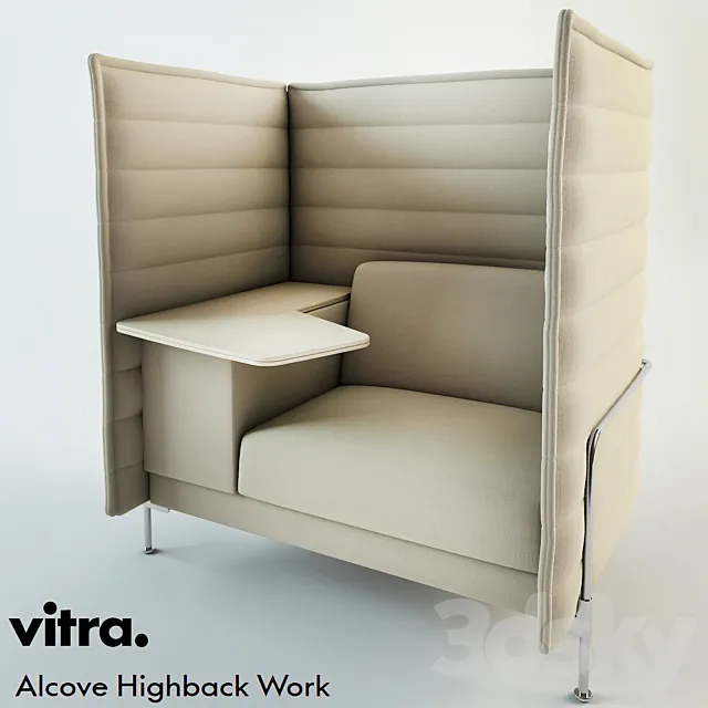 Vitra Alcove Highback Work 3DS Max Model