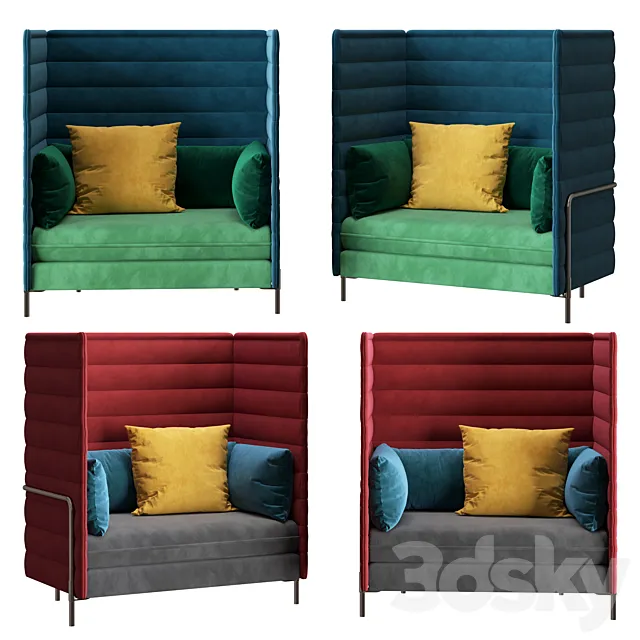 Vitra alcove sofa 3ds Max