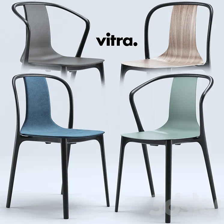 Vitra Belleville Chairs 3DS Max