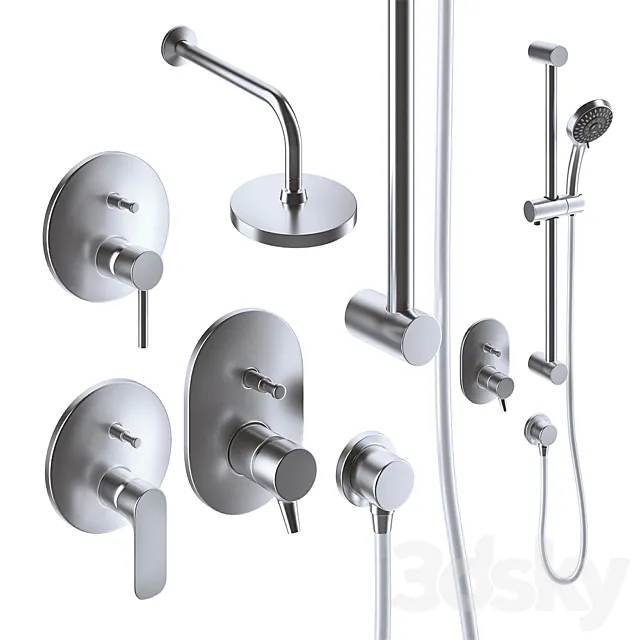 vitra concealed shower mixers 3DS Max Model