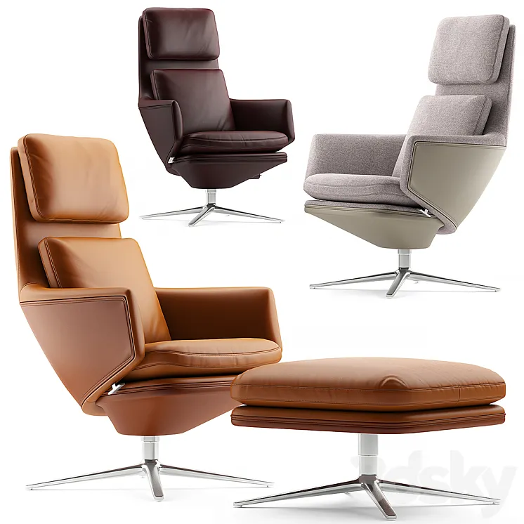 Vitra Grand Relax armchair 3DS Max