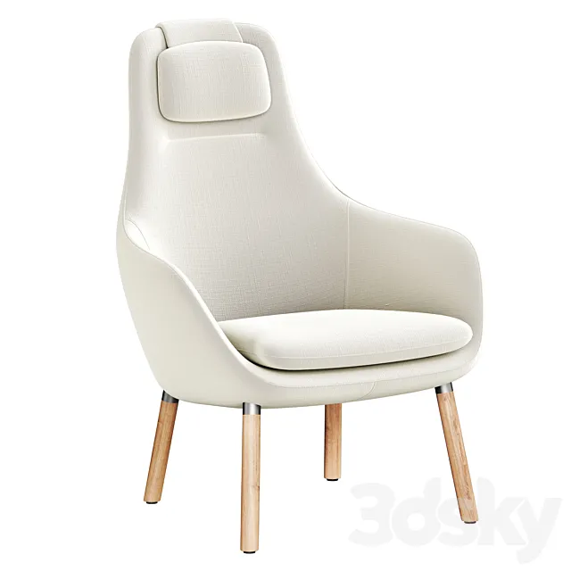 Vitra hal lounge armchair 3ds Max