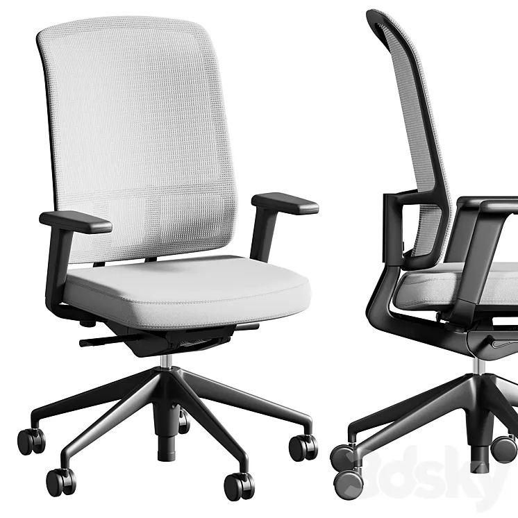 Vitra office chair AM 3DS Max