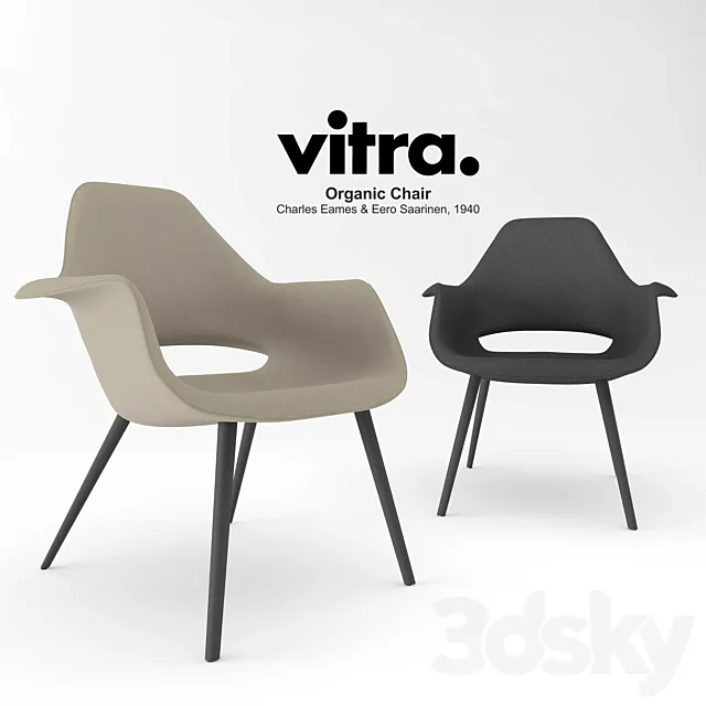 Vitra Organic Chair 3ds Max