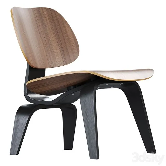 Vitra Plywood Lounge Chair Wood (LCW) 3dsMax Model
