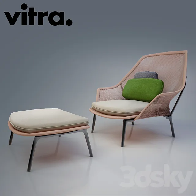 Vitra Slow Chair 3ds Max