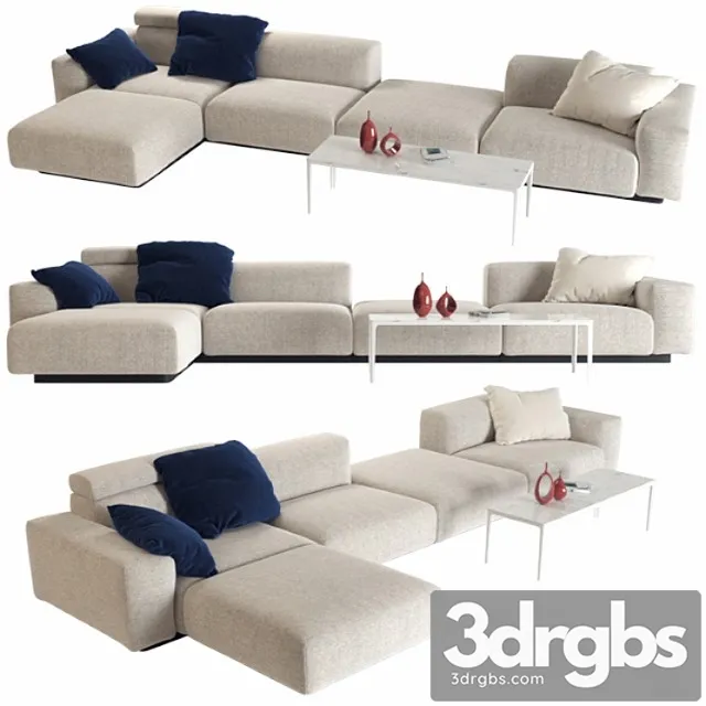 Vitra soft modular sofa (vray ggx) 2 3dsmax Download