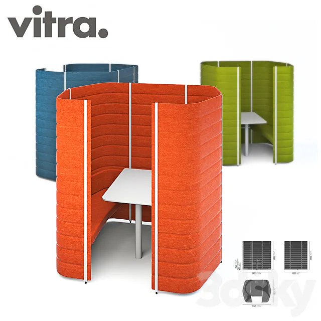 Vitra Workbay Focus 3DS Max Model