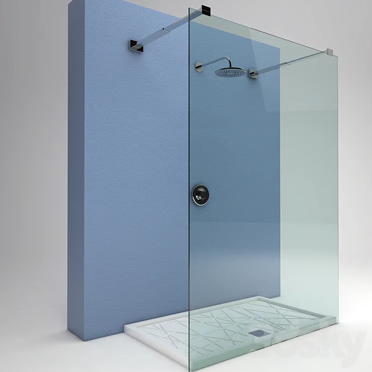 Vitruvit shower tray 3DS Max