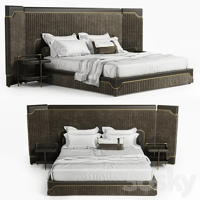 VITTORIA FRIGERIO Capua Bed 3ds Max