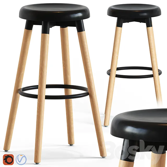 Viva bar stool 3ds Max