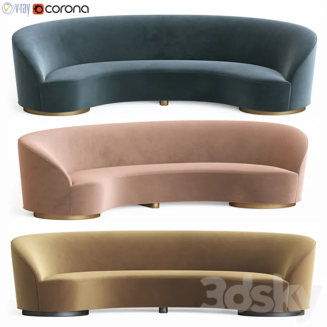 Vladimir Kagan Sloane Sofa 3DSMax File