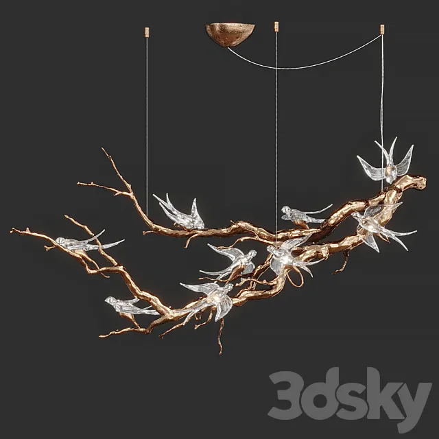 Voa Large Chandelier Serip 3ds Max