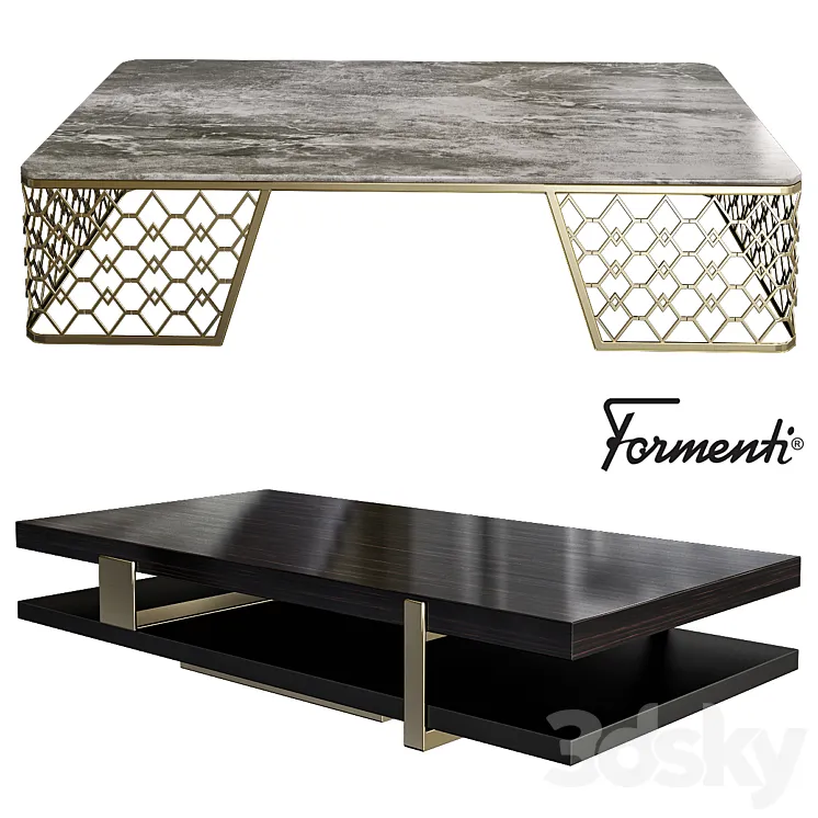 Vogue Coffee Table by Formenti 3DS Max