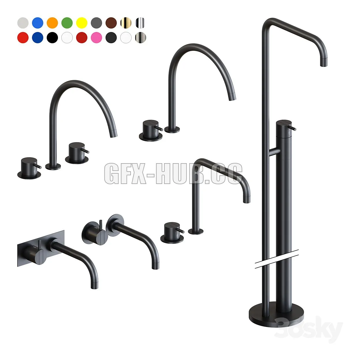 Vola basin taps 3dsMax Model