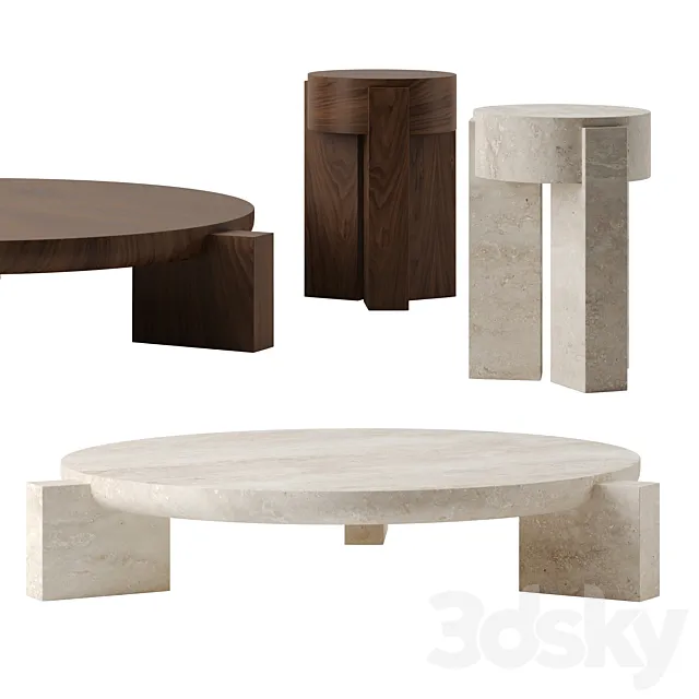 Vola coffee tables by Martin Masse 3DS Max Model
