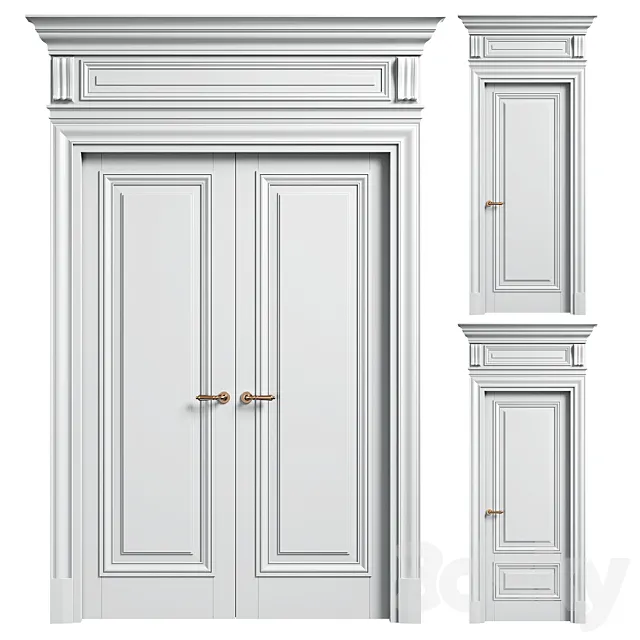 Volhovec doors ANTIQUE 3DS Max Model