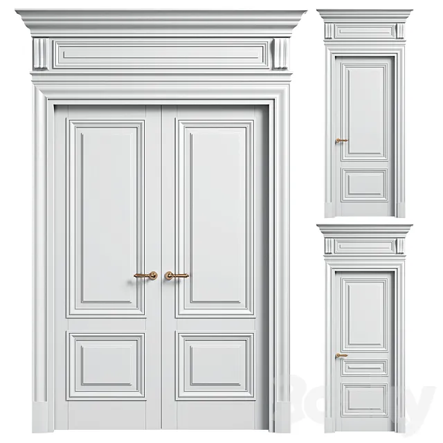 Volhovec doors ANTIQUE 3DS Max Model