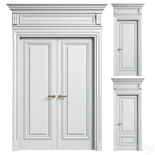 Volhovec doors ANTIQUE 3dsMax Model