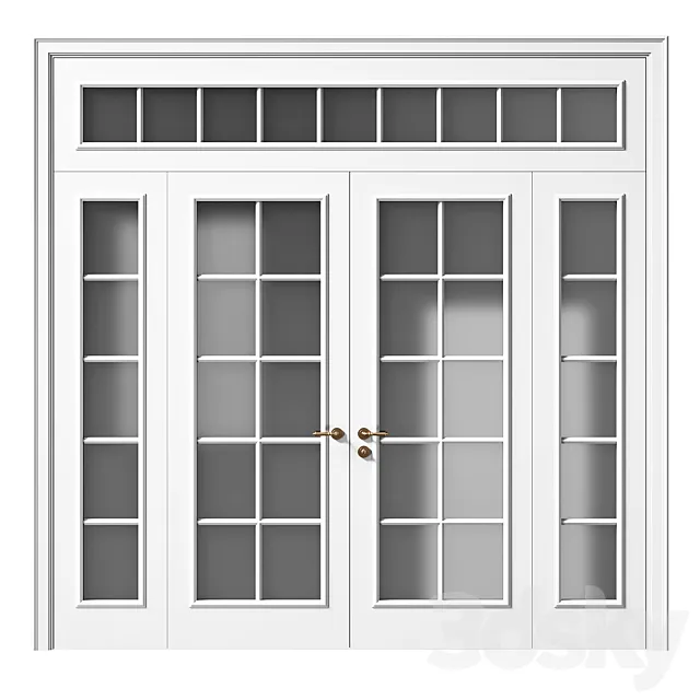 Volhovec PARIS double doors 3ds Max