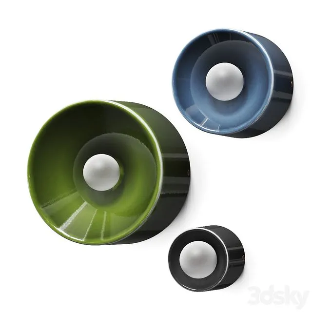Volker Haug Studio Anton Ceramic Wall Lamps 3dsMax Model