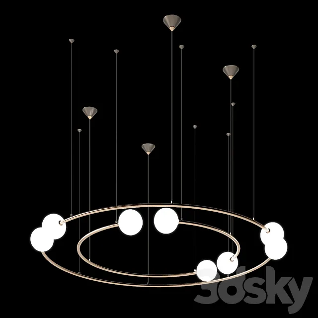 Volker Haug Studio ODDMENTS DUAL pendant lamp 3DS Max Model