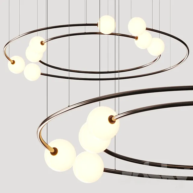 Volker Haug Studio Oddments Dual Pendant Lamps 3DS Max Model