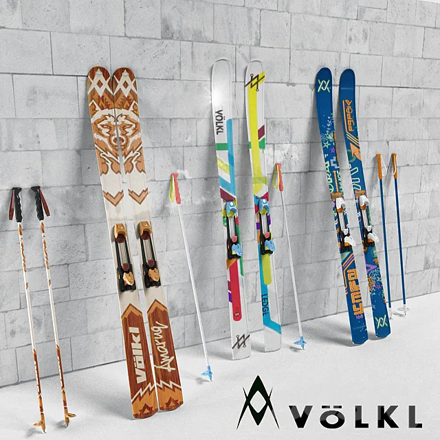 Volkl Skis 3DSMax File