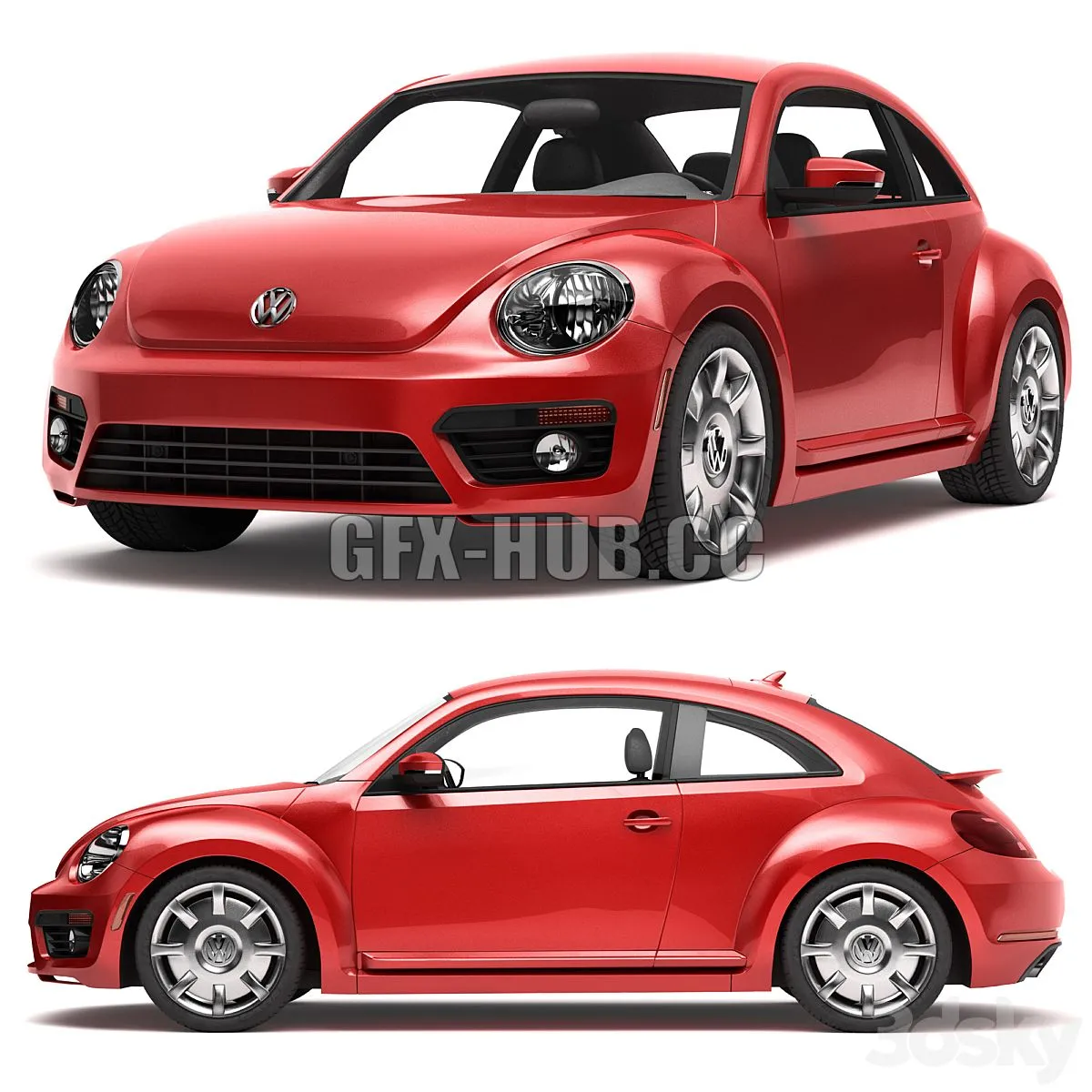 Volkswagen Beetle 3dsMax Model