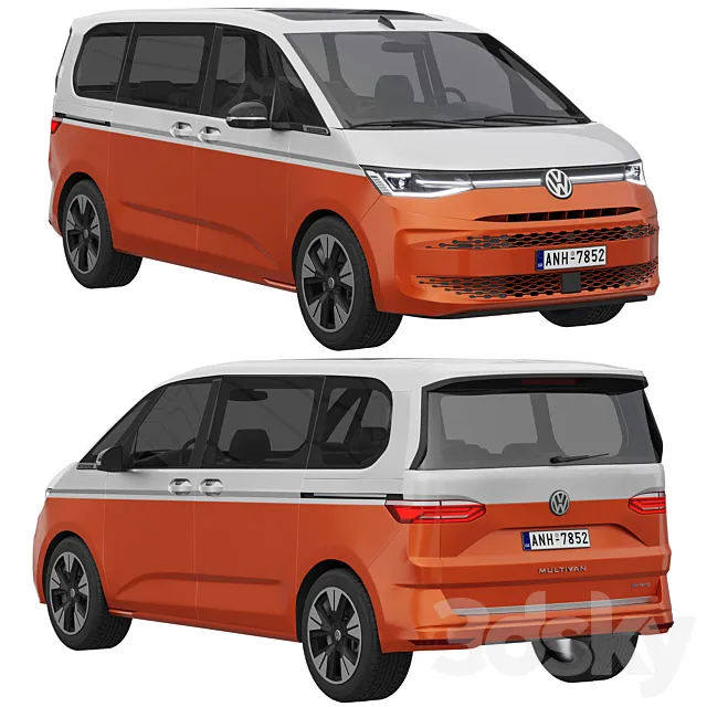Volkswagen Multivan 2022 3ds Max