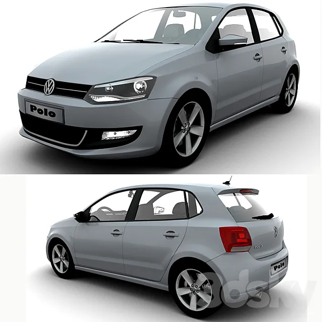 Volkswagen Polo 5doors 2010 3DS Max Model