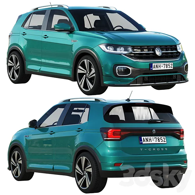 Volkswagen T-Cross 3ds Max