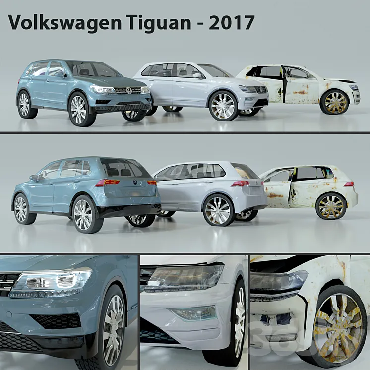 Volkswagen-tiguan_2017 3DS Max