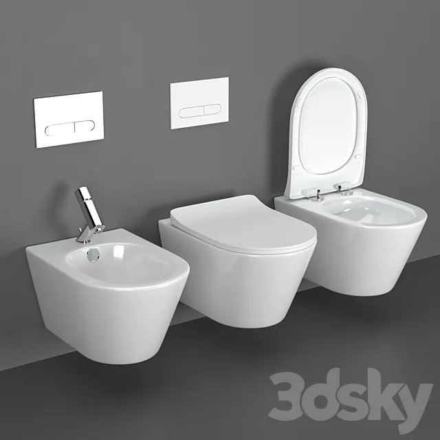 Volle Aiva Bidet & Rimless 3DSMax File